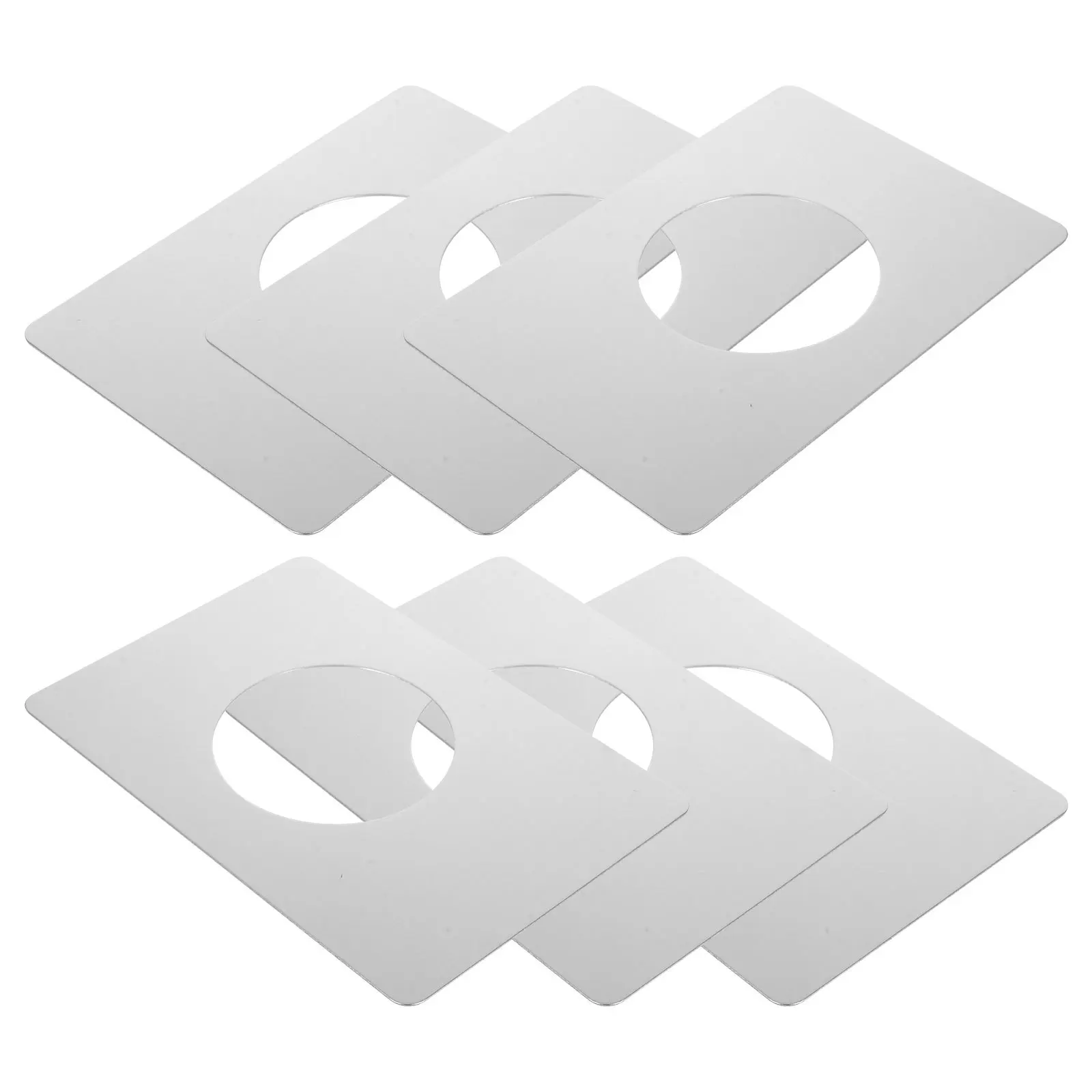 6 قطع من ألواح إصلاح أقفال الأبواب من الفولاذ المقاوم للصدأ، تقوية للأبواب الخشبية والمعدنية، تركيب بدون حفر، أمان لباب المرآب الأمامي