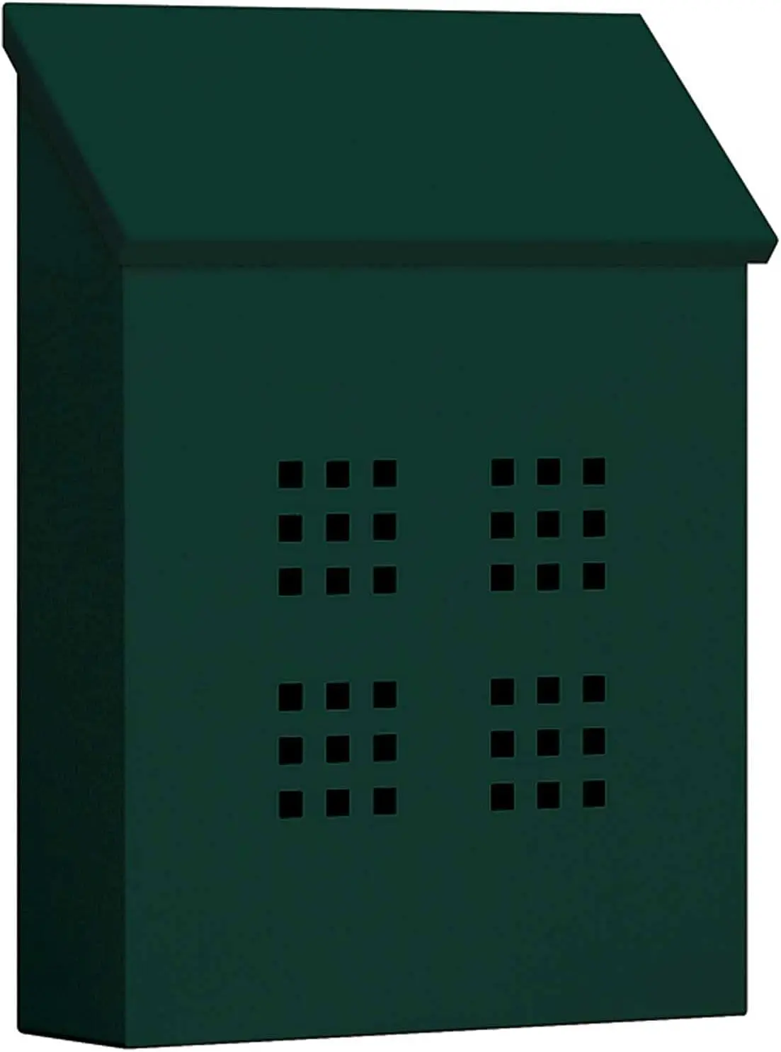 

Традиционный декоративный почтовый ящик зеленого цвета, 11x14.5x3.5 дюймов, для наружного использования дома