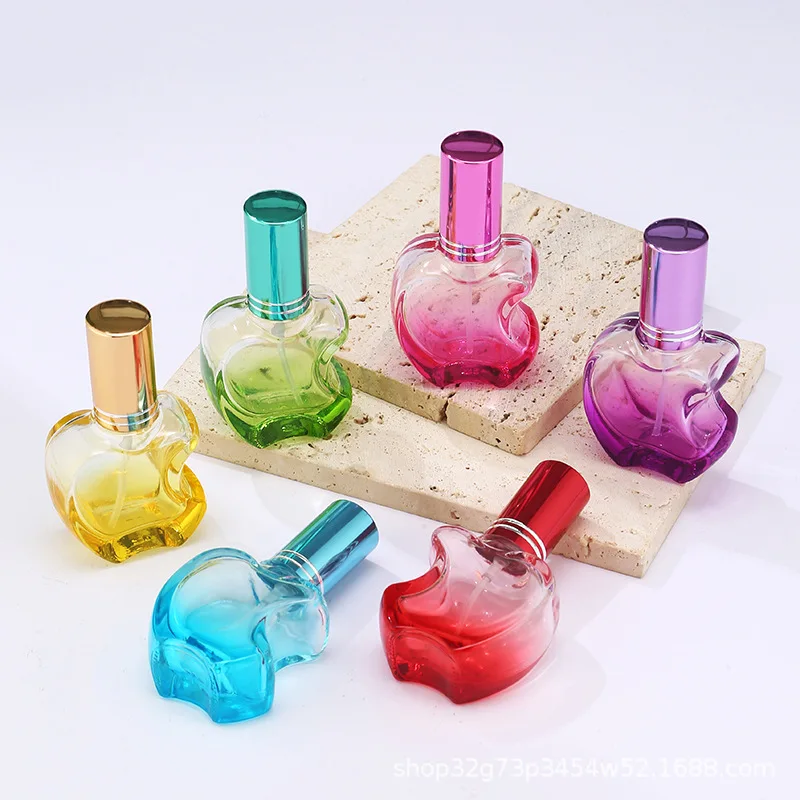 1pc 10ml Colorful Empty Glass Perfume Bottle Small Sample Portable Parfume Refillable Scent Sprayer Bottle