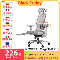 NEWTRAL MagicH-B Pro Ergonomic Chair with Footrest Auto-Following Backrest Headrest Adaptive Lower Back Support Adjustable Armre