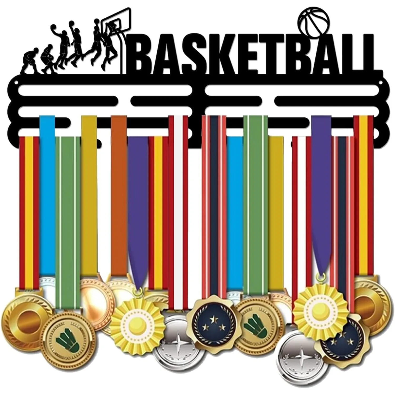Personalized Metal Medal Holder Wall Mounted Race Medal Hanger Sports Award Display Rack - view 5