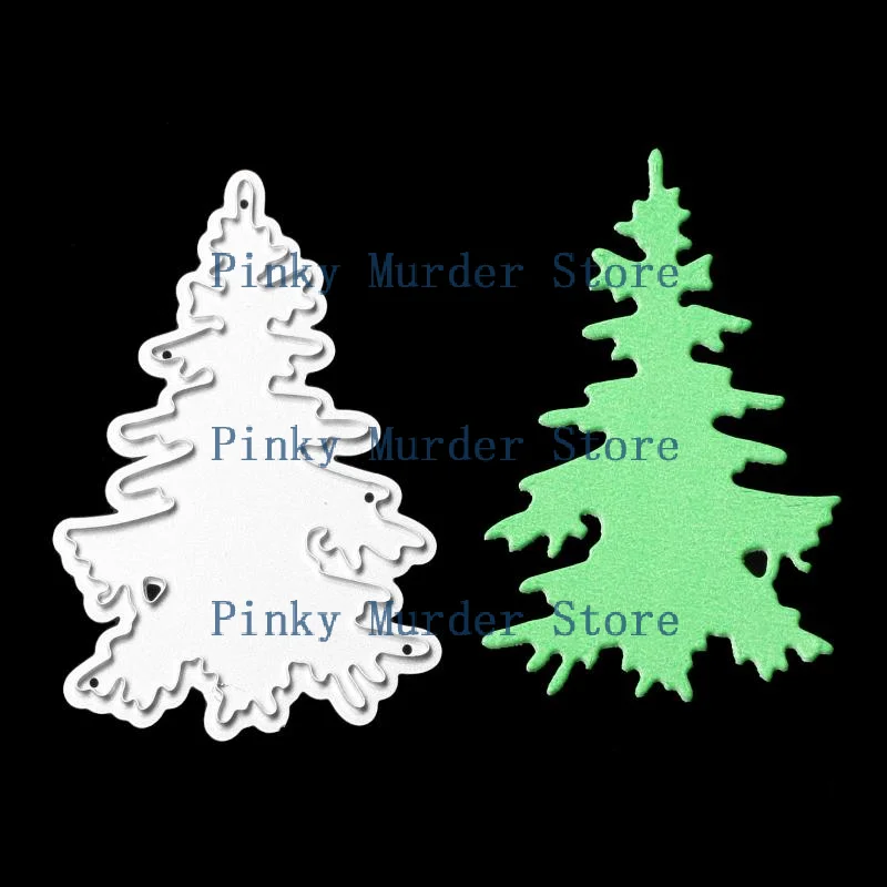 

1/2/4Pcs Paper Album Knife Embossing Decor Christmas Trees DIY Metal Cutting Dies Stencil Scrapbooking Card Stamp Craft Mould