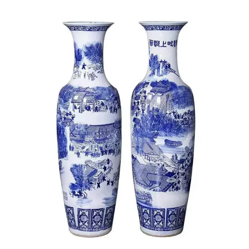 

200 cm 200 cm high 2 meters 2 meters metropolis big China glossy ceramic floor vase