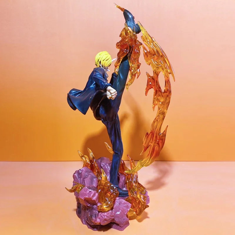 Manga uma peça sanji figuras pvc gk estátua figuras de ação coleção ornamento modelo brinquedos estatueta crianças presentes natal