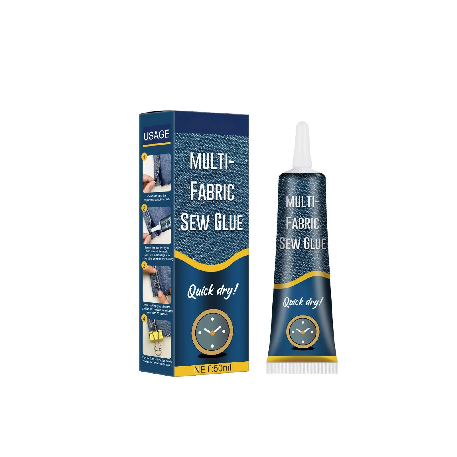 Fabric Sewing Glue Clothing Mending Adhesive Jeans Leather Sewing Repair Waterproof Clothes Bond Fabric Patching Repair Liquid