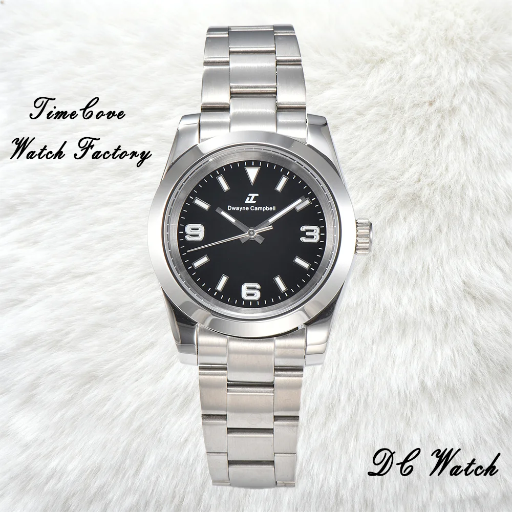 ل NH35 شعار مخصص ساعة مقاوم للماء كرونوغراف حركة أوتوماتيكية ساعات صدفي ساعة حالات ساعات من الفولاذ المقاوم للصدأ