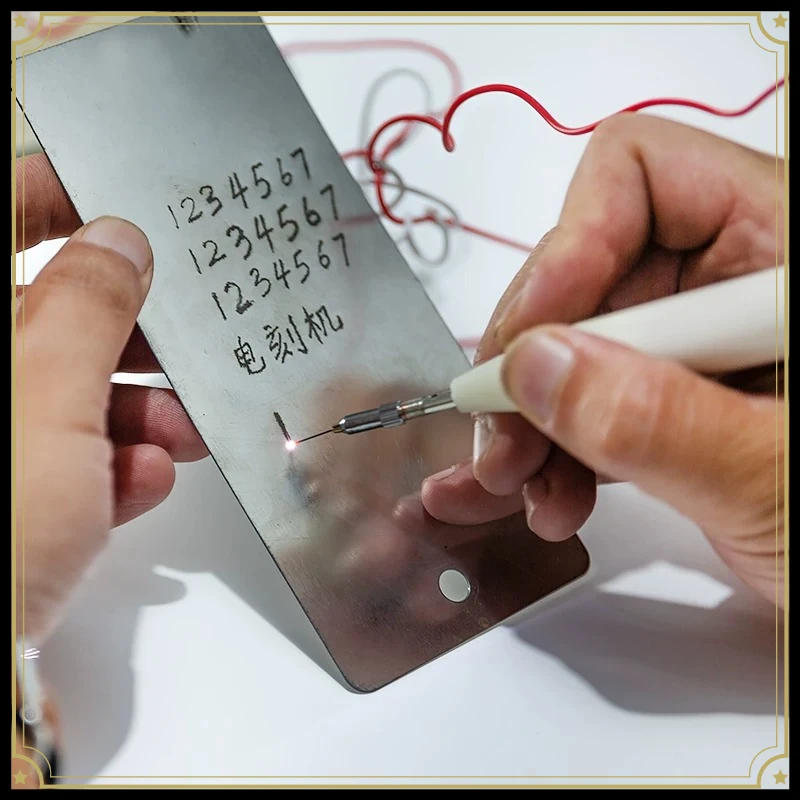 SG-1 Electric Spark Engraving Pen, Metal Lettering Machine for Mold Tool, Stainless Steel Aluminum Iron