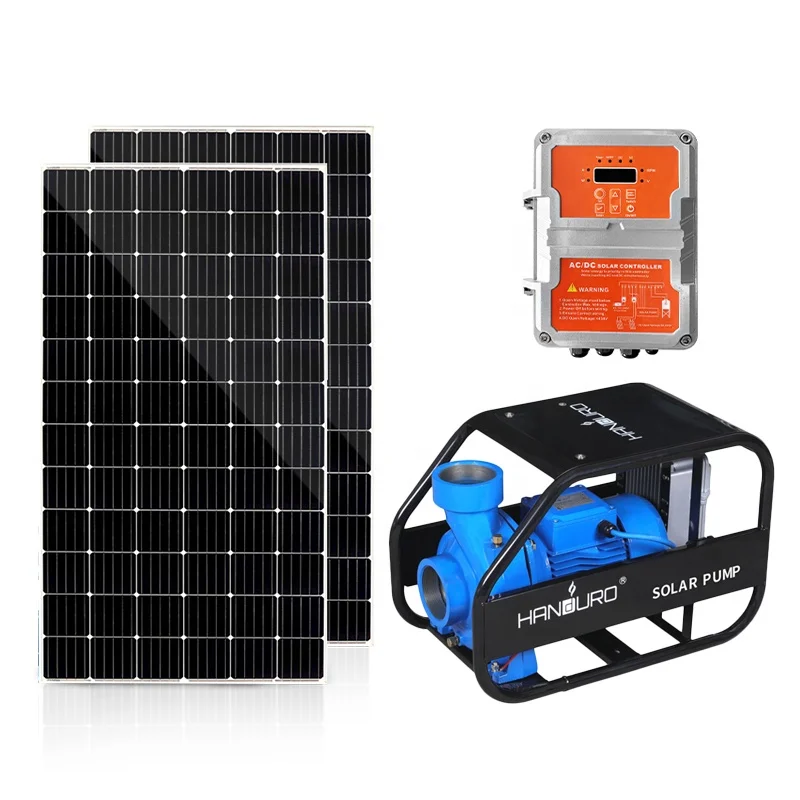 

3HP solar ground water pump 70 cubic meters/h flow AC/DC 4 inches 2.2kw irrigation power water pump system maximum head 24M