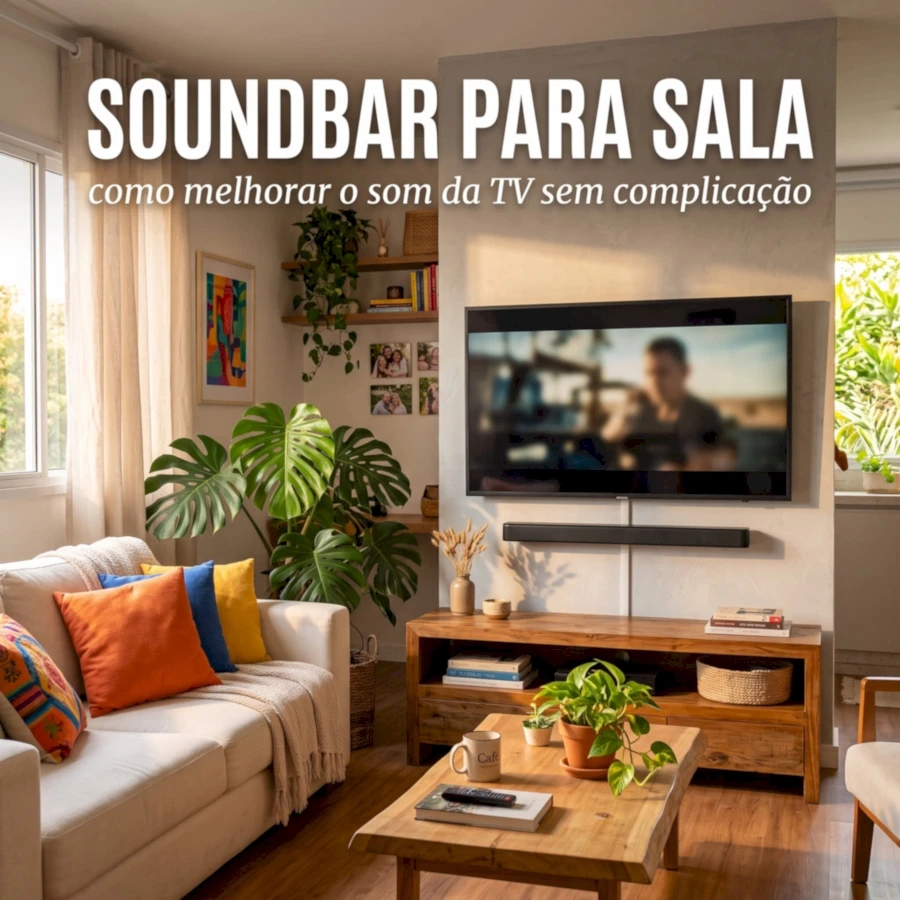 Soundbar para sala: como melhorar o som da TV sem complicação