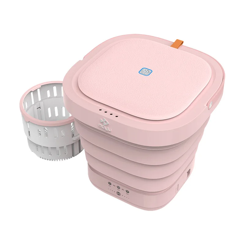 Moyu Lavadora XPB08-F2 3 en 1 Mini Lavadora Plegable Portátil Lavado de Ropa y Secadora Giratoria Alta RPM Esterilizada