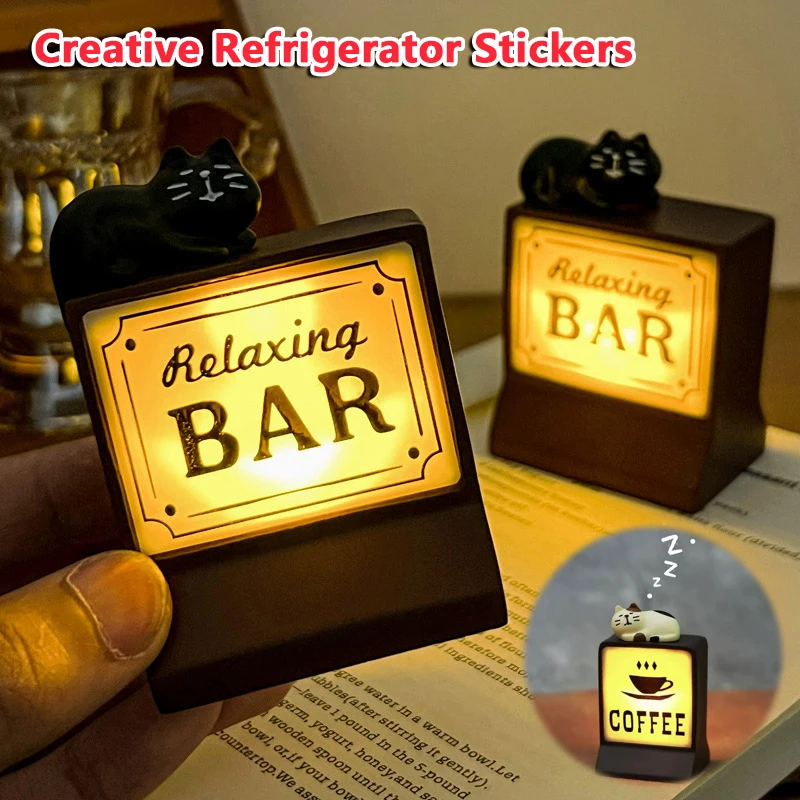 

Coffee Lamp Refrigerator Magnets Coffee Pattern Home Decor Whiteboard Photo Message Board Home Decor Fridge Magnetic Sticker