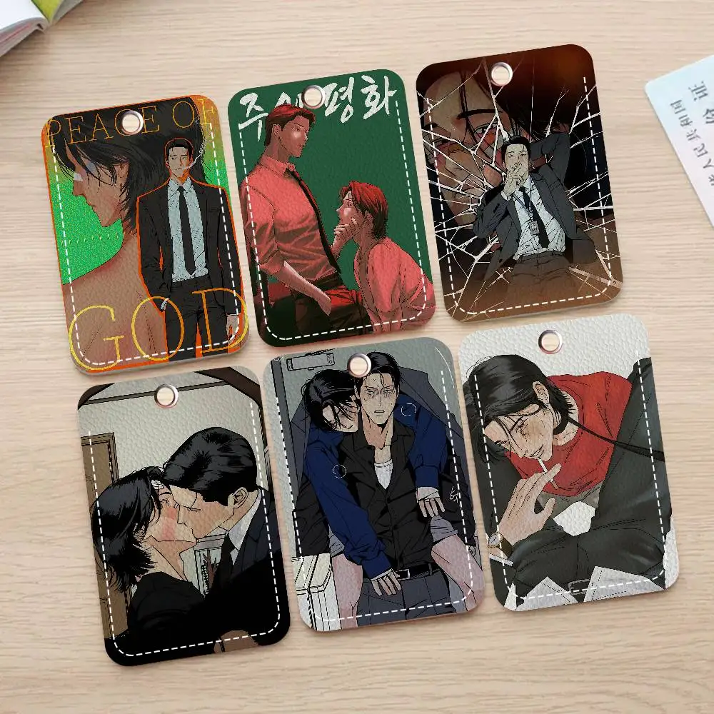 

Peace Of God Bl Anime Card Holders Student ID Card Protective Cover Cases Student Campus Access Cards Key Chain Anti-lost