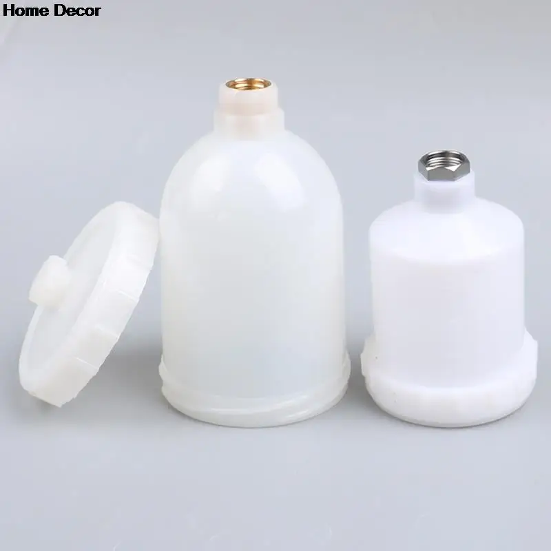 New 1pc Plastic Spray Paint Pot Sprayer Cup Air Gravity Feed Fastmover Thread Connector For Spray Gun Tool 125/250/600ml