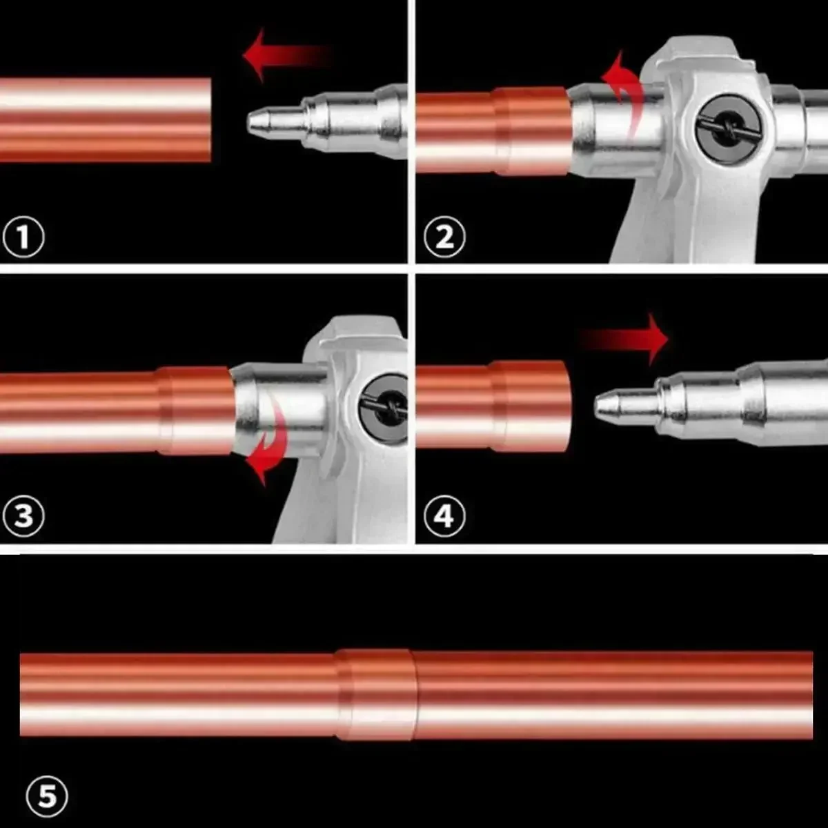 Extenseur de tube manuel en cuivre, pour climatiseur, outil de réparation, outil indispensable