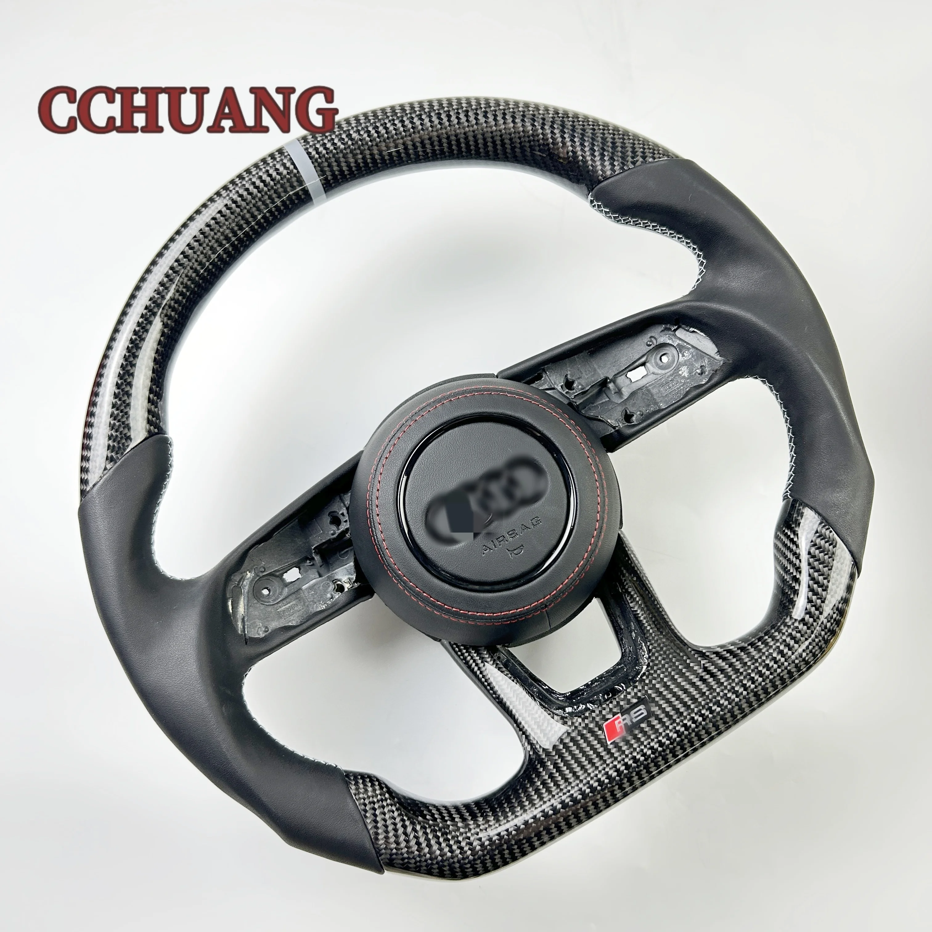 Custom high quality carbon fiber steering wheel for Audi A4 RS3 RS4 RS5 S3 S4 S5 A3 auto accessories