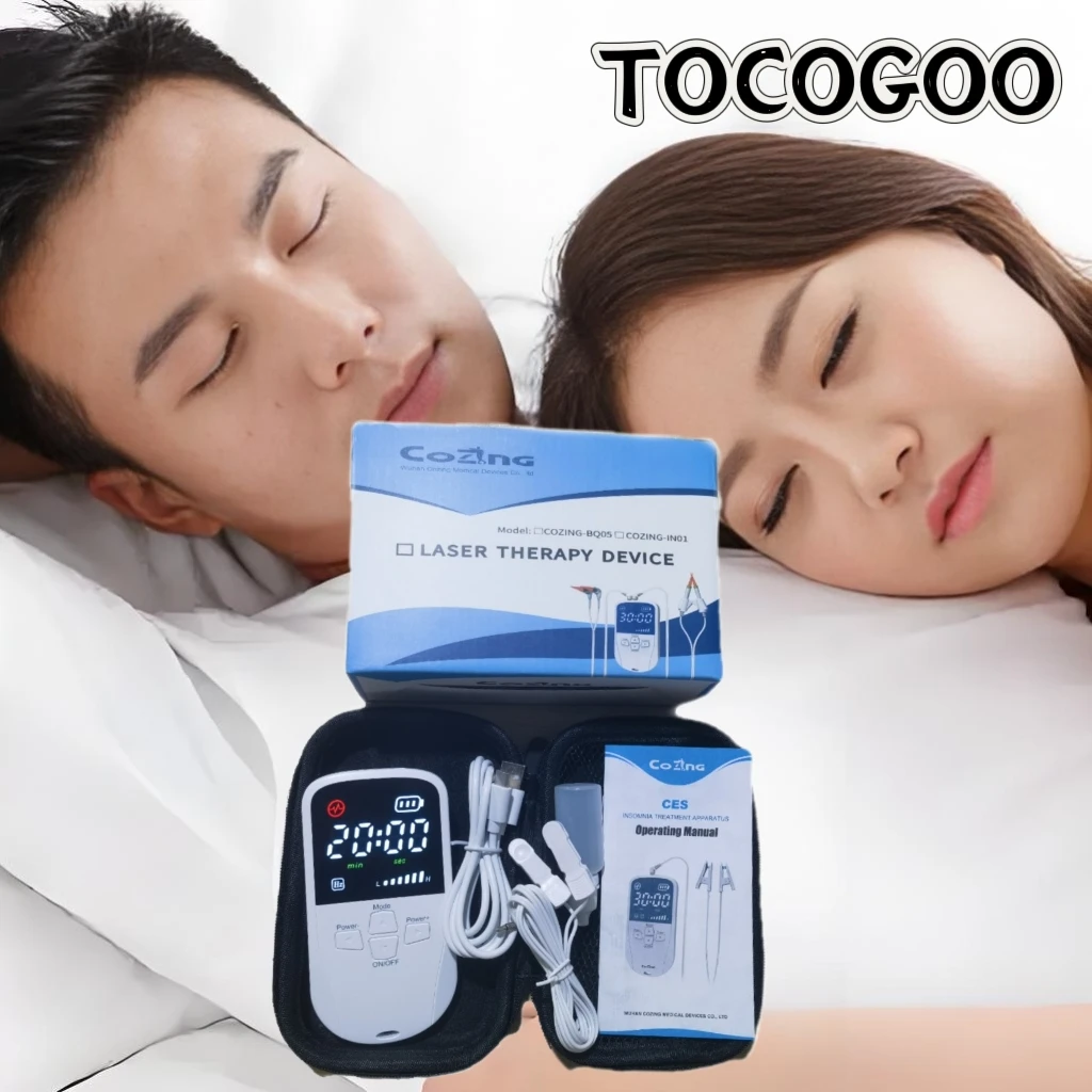 

Ручной стимулятор сна TOCOGOO CES для лечения тревоги, депрессии и бессонницы, быстродействующего устройства для сна на 600 мАч