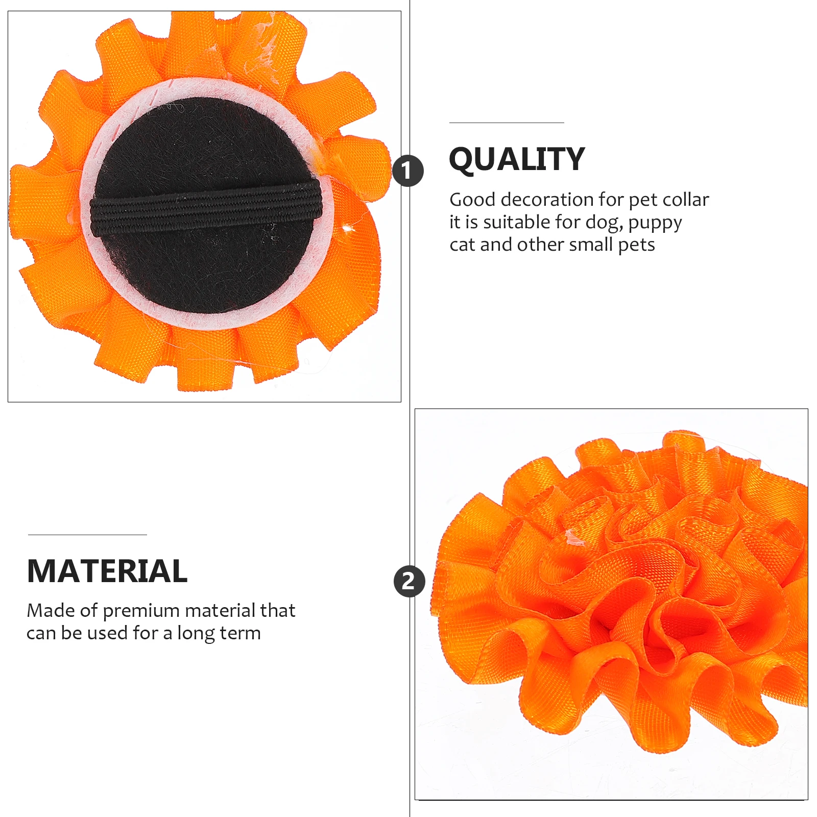 

10 Pcs Pet Collar Flowers Cats Kitten Puppy Dog Accessories Small Cleanse Stylish Polyester Lightweight Breathable Flexible Pet