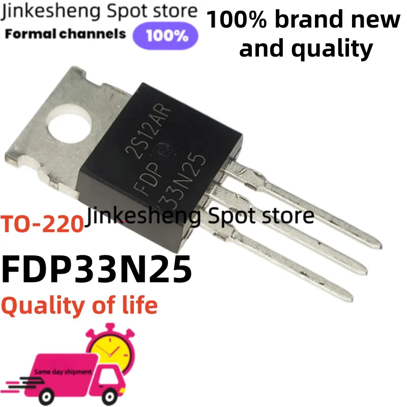 10-20-30Piezas FDP33N25 P33N25 33N25 TO-220 250V 33A mosfet transistor TO220