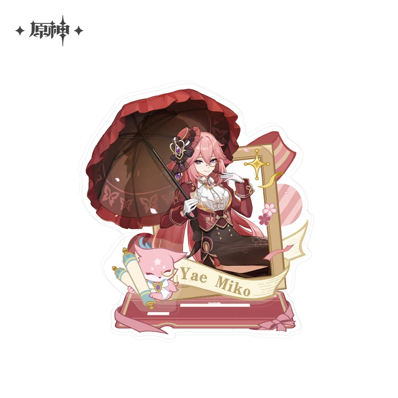 Official Genshin Impact Yae Miko Tartaglia Sigewinne Dori AR Acrylic Stand Ornament Desktop Prop Doll Accessories Anime  Toy