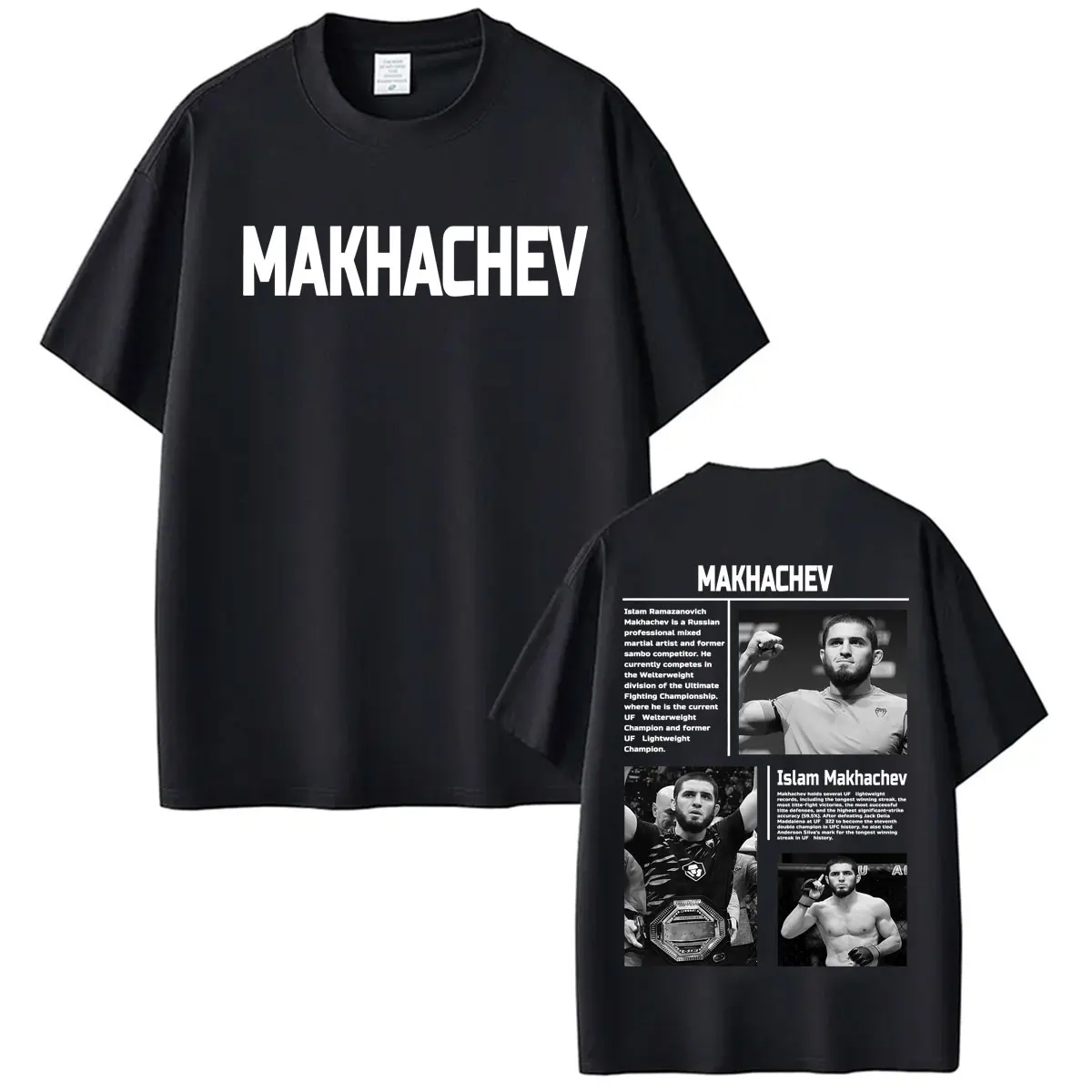 The Ma King Islam Makhachev Fan Gifts T Shirts Men Women Violence Aesthetic Short Sleeve T-shirt Casual Cotton Oversized T Shirt