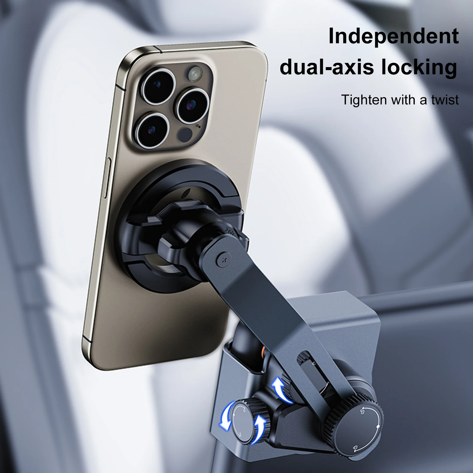 

Magnetic Phone Mount Holder for Tesla Adjustable Phone Mount 360° Rotatable Compatible for iPhone 15 14 13 Pro Max All Phone