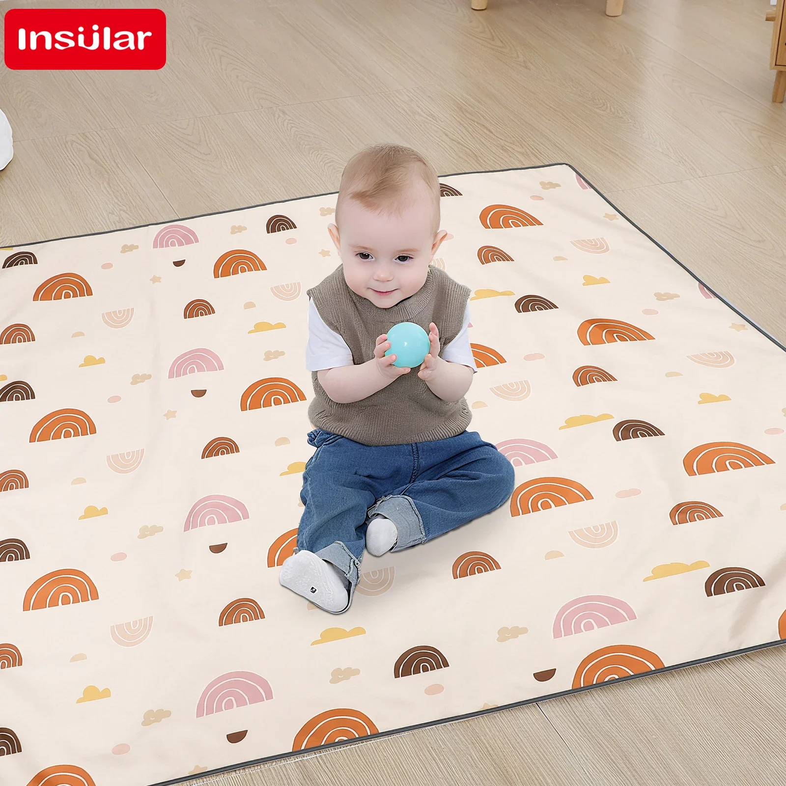 

Children's Under High Chair Splash Pad Washable Waterproof Anti-Slip Floor Splash Baby High Dining Chair Picnic Baby Play Mat