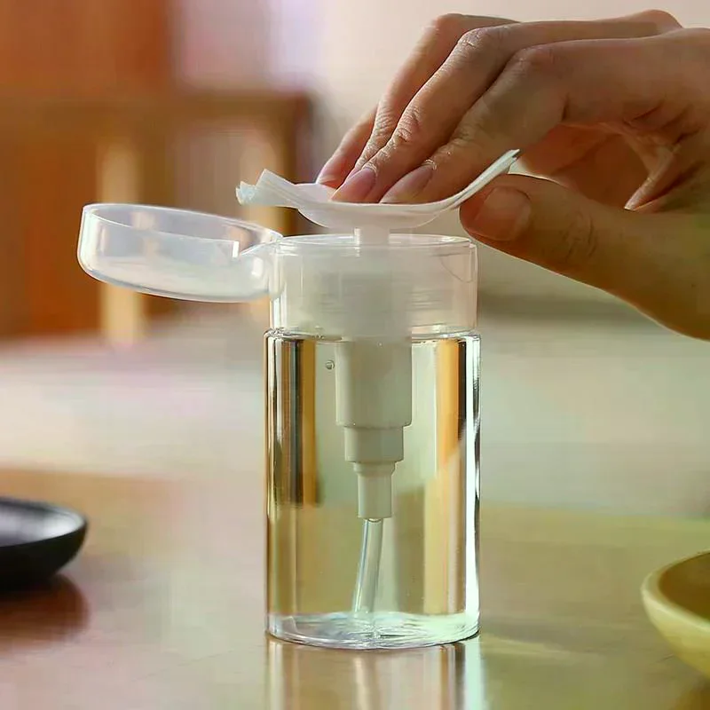 100/150/200/300ml recarregável vazio imprensa bomba garrafa dispensador recipiente líquido removedor limpador polonês maquiagem manicure ferramenta