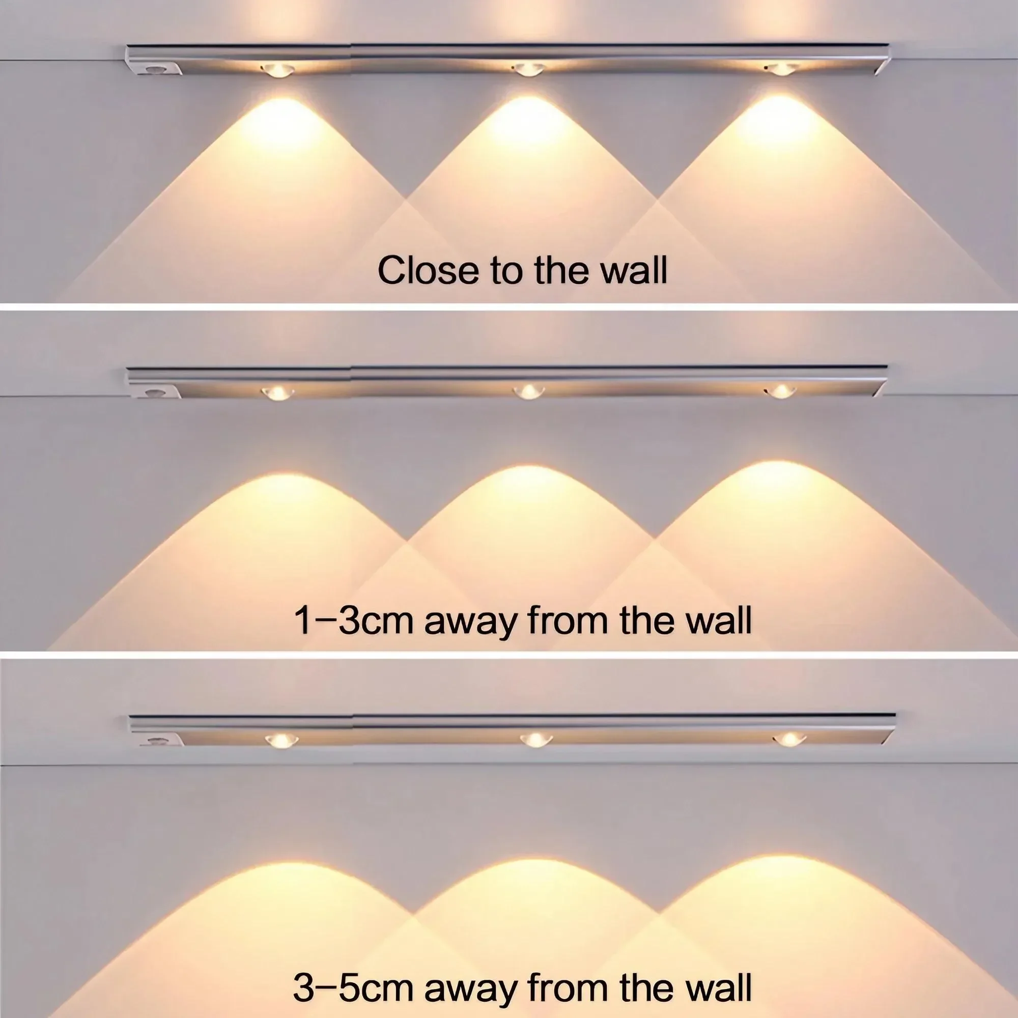 LED قابلة للشحن الجسم الاستشعار اللاسلكية خالية من الأسلاك ضوء خزانة للمنزل خزانة مشروبات خزانة خزانة خذاء الخفيفة