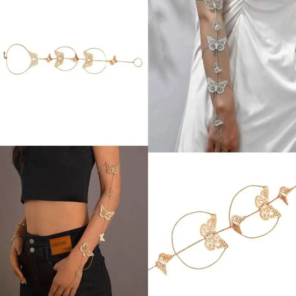 جديد المعادن الذراع سلسلة قابل للتعديل مجوهرات اكسسوارات شرابة الذراع سلسلة الرجعية الأزياء سوار المرأة