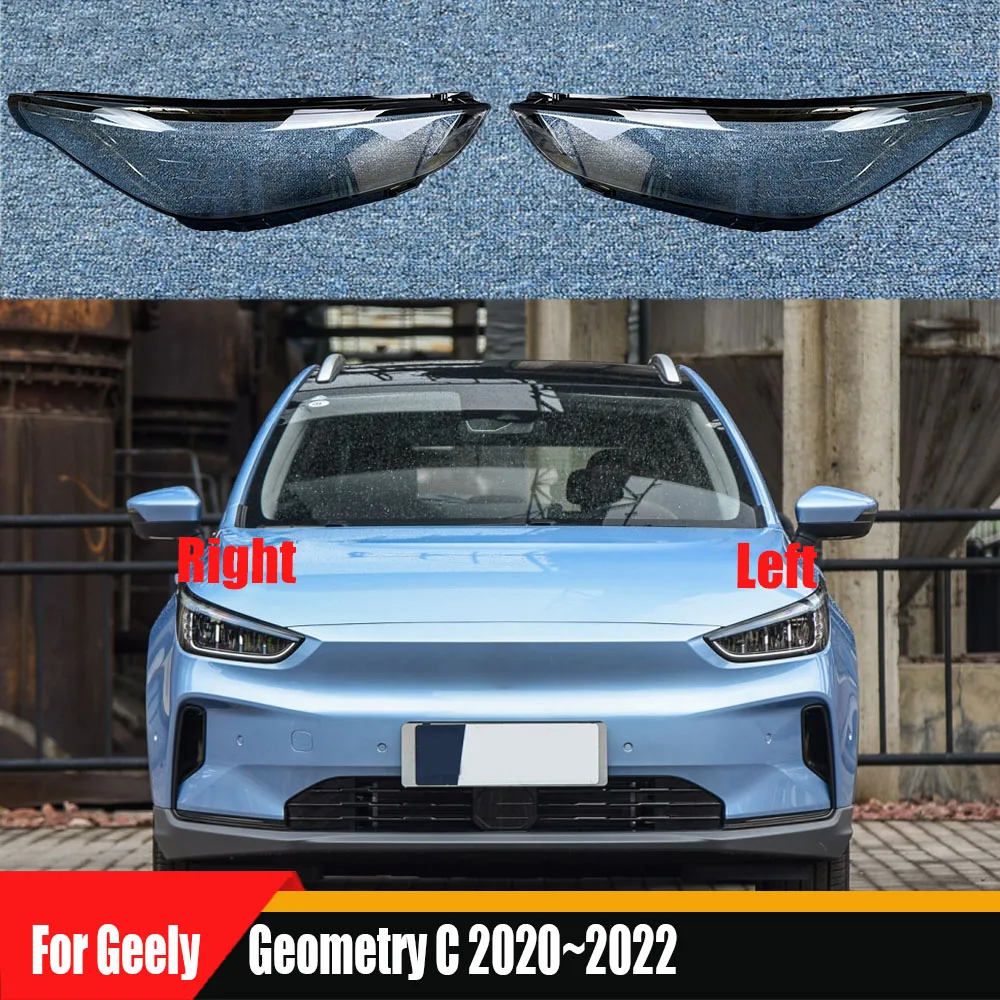 

For Geely Geometry C 2020 2021 2022 Front Lamp Shade Headlight Mask Shell Transparent Cover Lens Replace The Original Lampshade