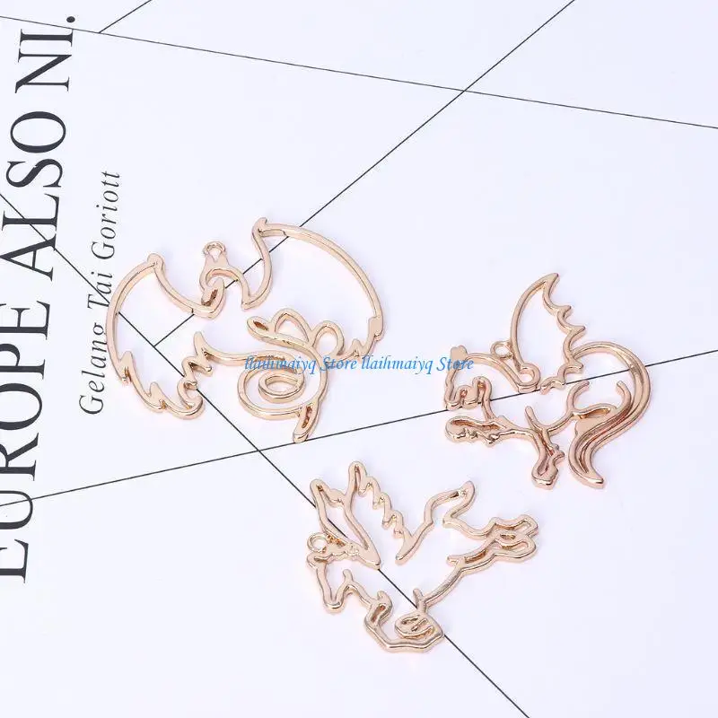 

573B Dragon Horse Frame Resin Molds Silicone Molds for Children Epoxy Resin Casting