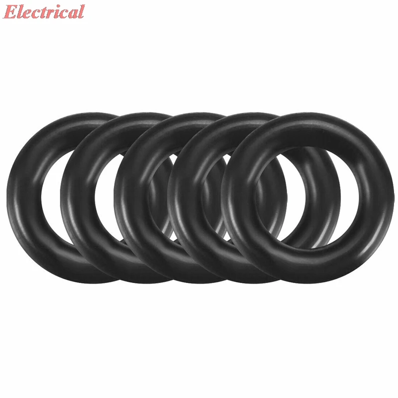 7x1.5mm Nitrile Rubber O-rings Heat Resistant Sealing Ring Grommets Black