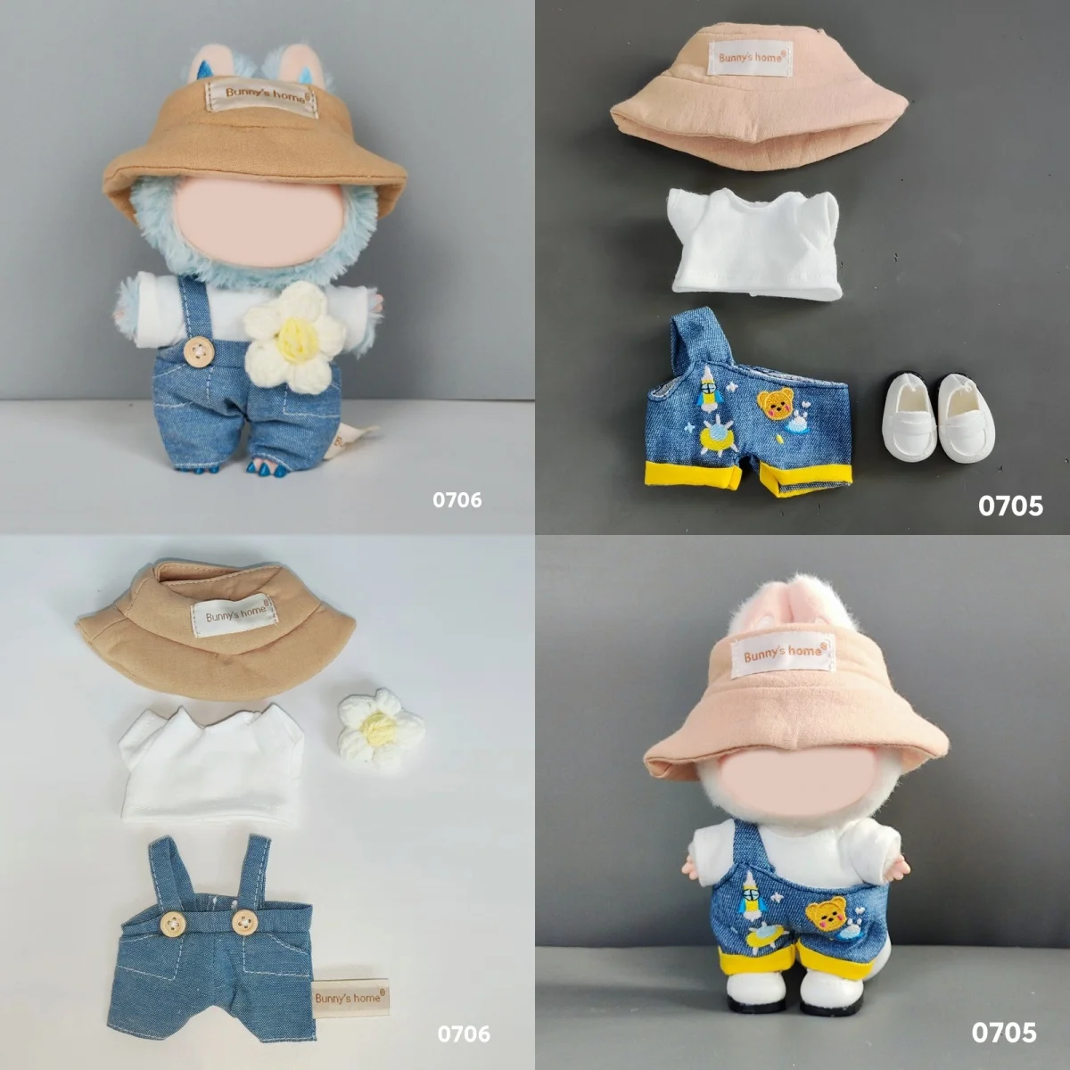 

For 17cm Labubus Doll Clothes Outfit Hat Clothes Shoes Labubu Ii Doll Accessories Cultivate Sitting Party Game Toys