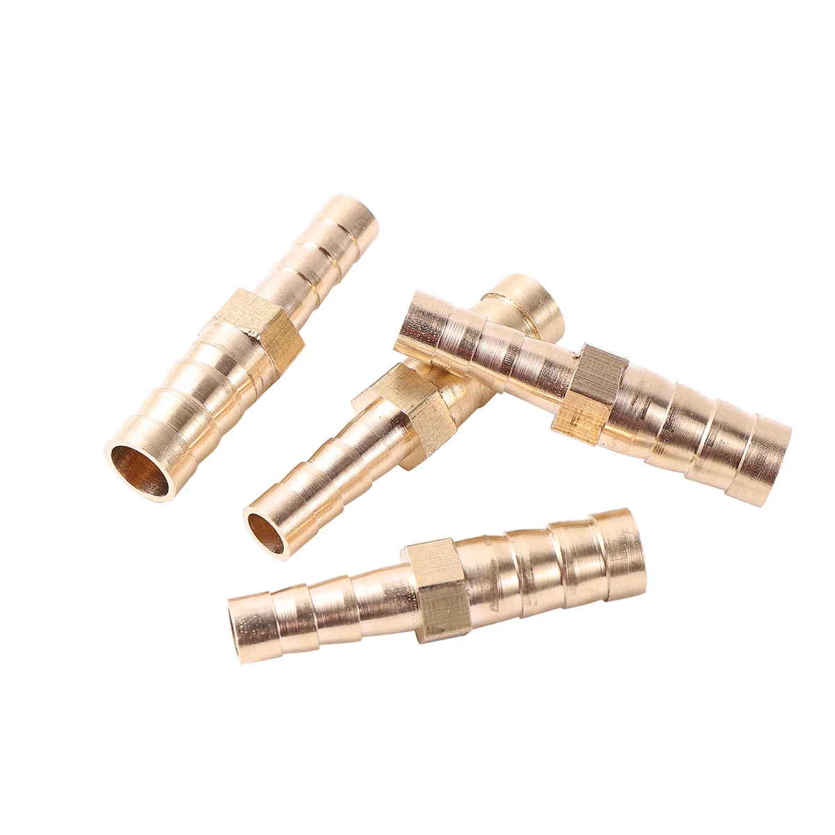 6/8/10/12mm Barbed Brass Straight Connector 8mm To 6mm Barbed Reducing Joint Garden Irrigation Aquarium Water Pipe Hose Fittings