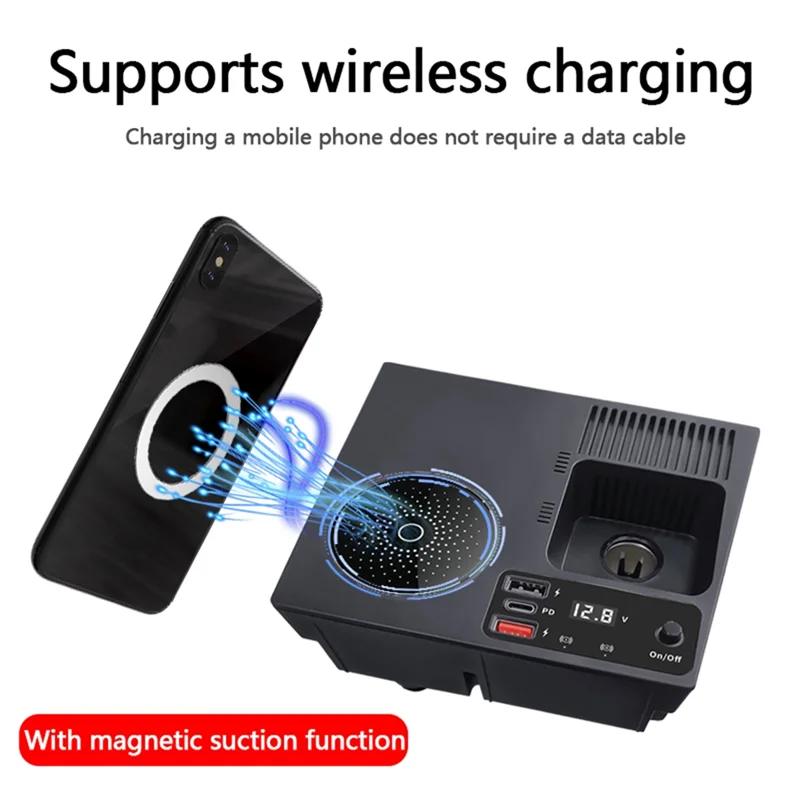 

AM-Wireless Charging For Jetta Mk6 Cigarette Lighter Fast Charging Car Charger Durable Easy Install