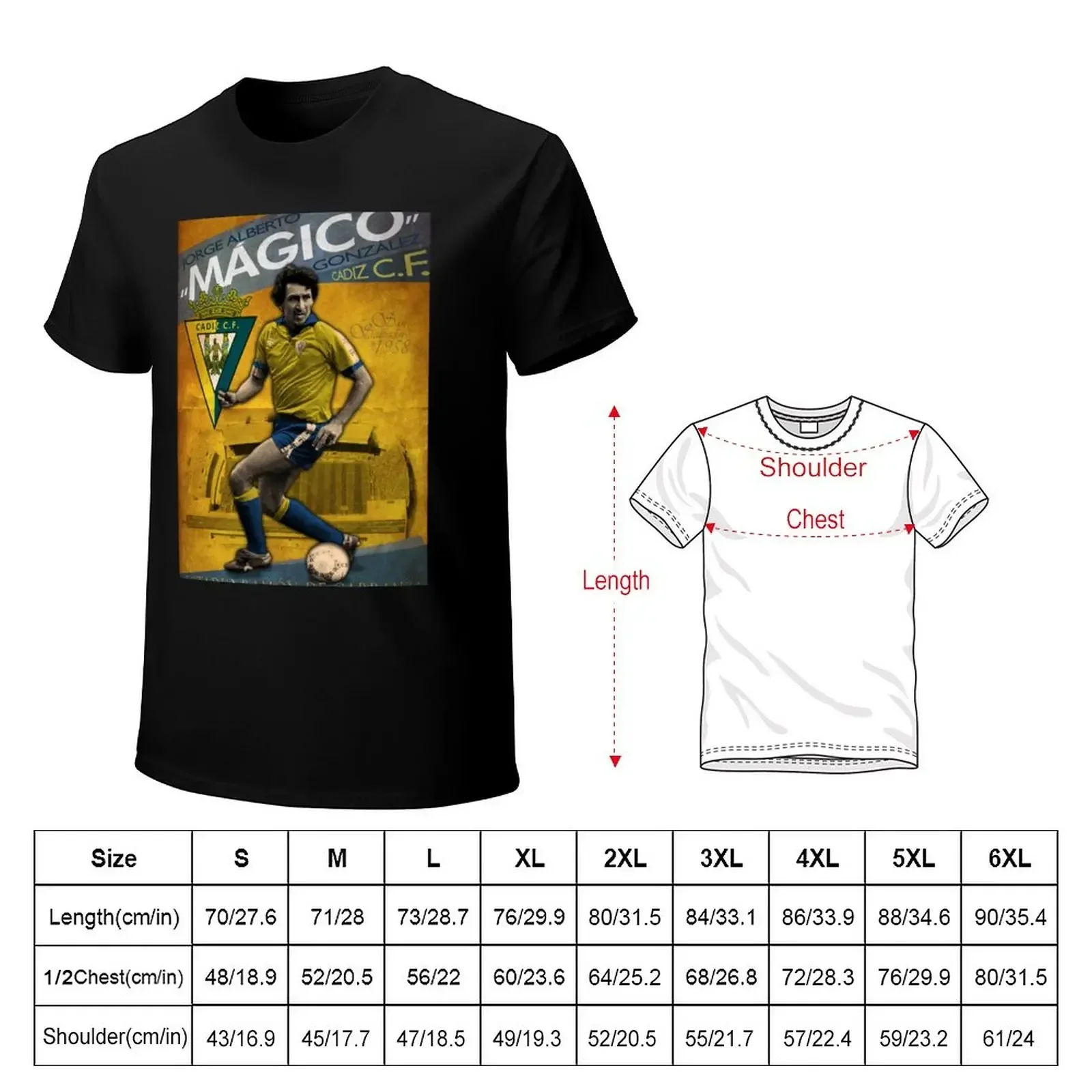 Magico Gonzalez - Vintage poster T-Shirt Aesthetic clothing customs design your own hippie clothes plain white t shirts men