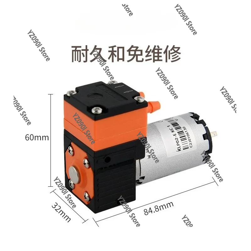 DC12V 24V Small Diaphragm Liquid Pump KLP02 Circulation Waste Liquid Transfer Pump For Analyzer Equipment