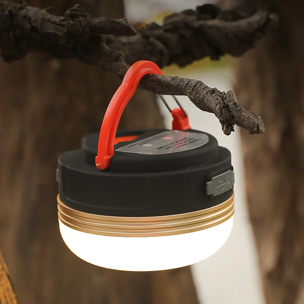 LED Tent Lamp USB Rechargeable Outdoor Waterproof Camping Lantern Magnet Adsorption Hanging Emergency Lamp for Camping Picnic