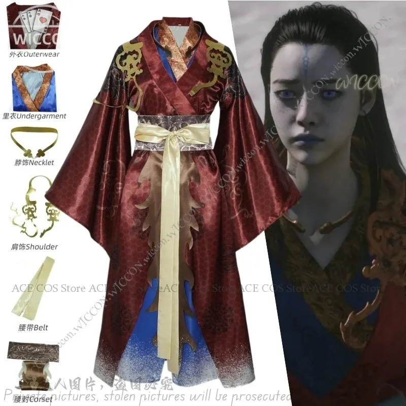 

NewKangjin Black Cos Myth Game Wukong Косплей Костюм Хэллоуин Костюм Для Женщин Взрослый Kangjin Дракон Необычный Сценический Comic-Con20