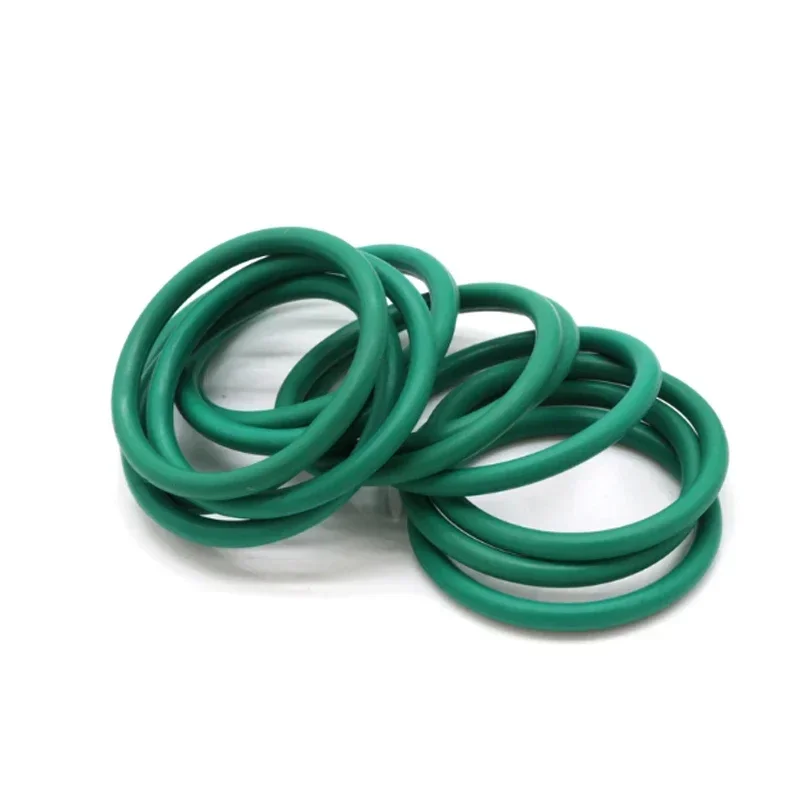 Dikte 4 mm Groen FKM Fluorrubber O-ringpakking OD 14-100 mm Ronde O-ringen Afdichtingsring Olie- en zuurbestendig