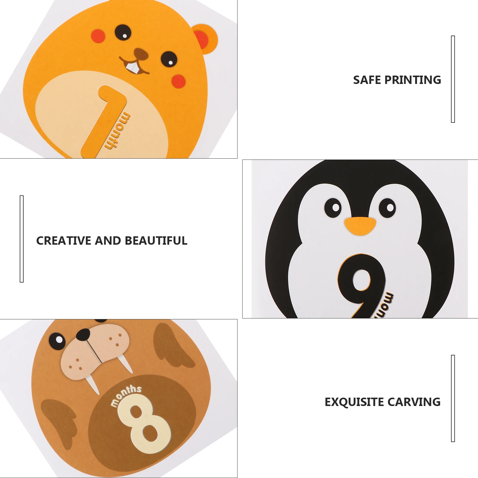 

12pcs Baby Monthly Stickers Photo Prop Newborn Milestone Supplies Creative Decor Record Growth Month Props Camera Accessories