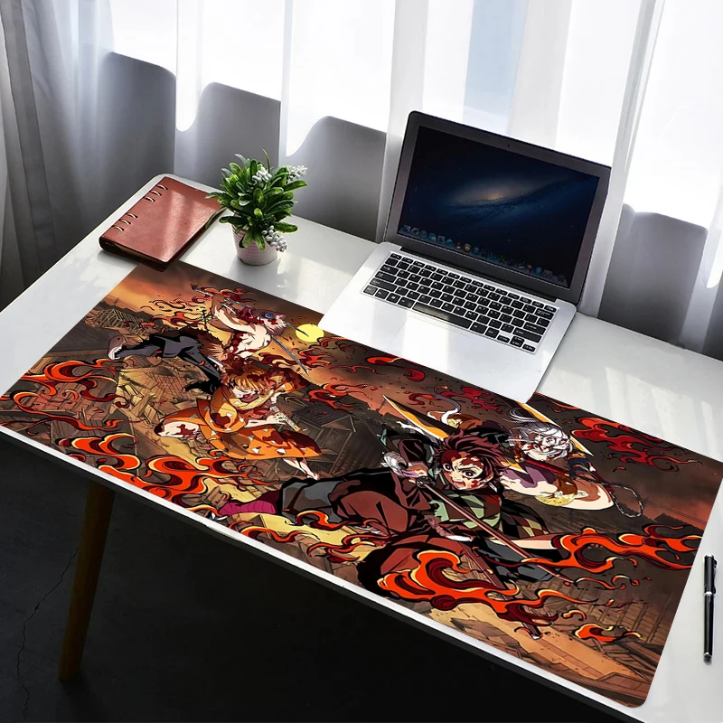 

Mouse Pad PC Non Slip HD Rubber Mousepad Laptop Gamer Cabinet Keyboard Pad Office Computer Gaming D-demon Slayer Desk Mouse Mat