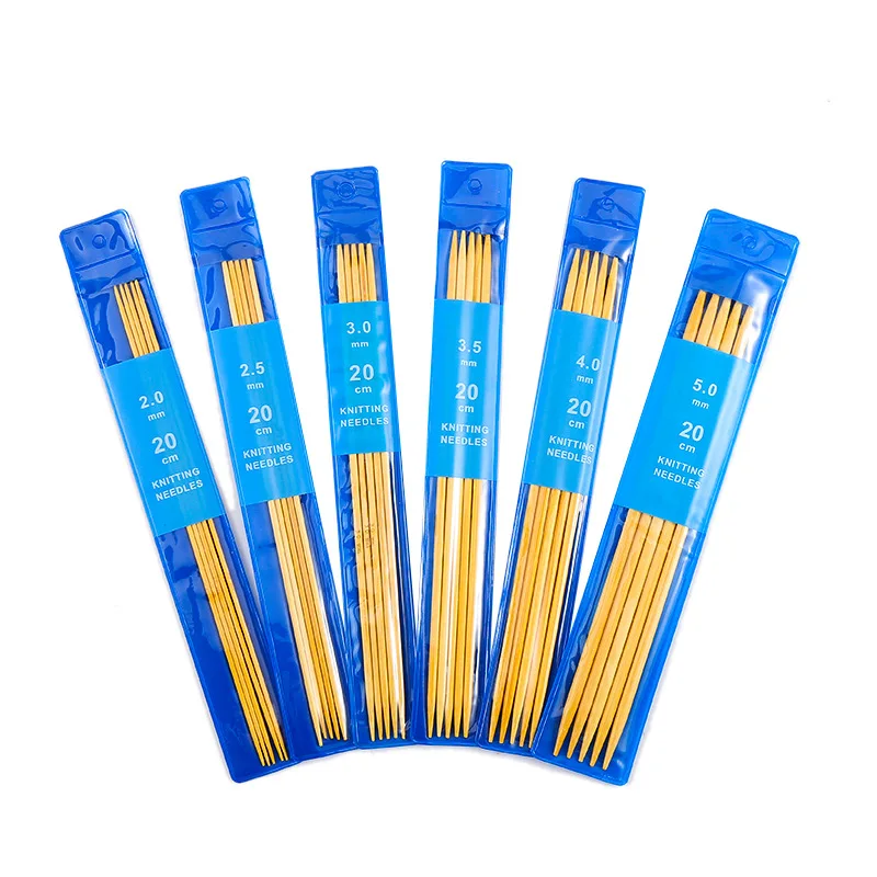 5-Piece Bamboo Double Pointed Needles 2–5 mm, 20 cm product image