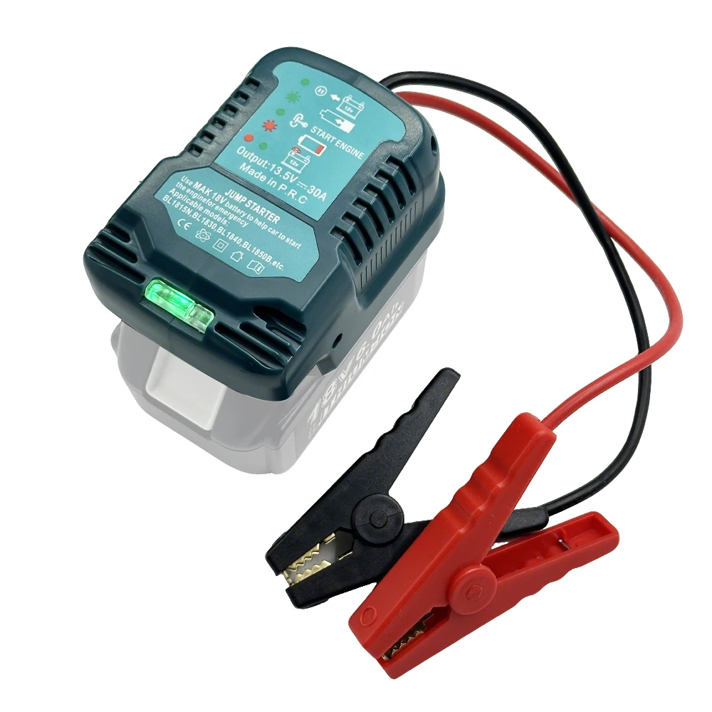 NEW Jumper Cables Car Using Tool For Makita 18V Li-ion Battery BL1830 BL1840 BL1850 Jump Starting Adapter Auto Booster Cable