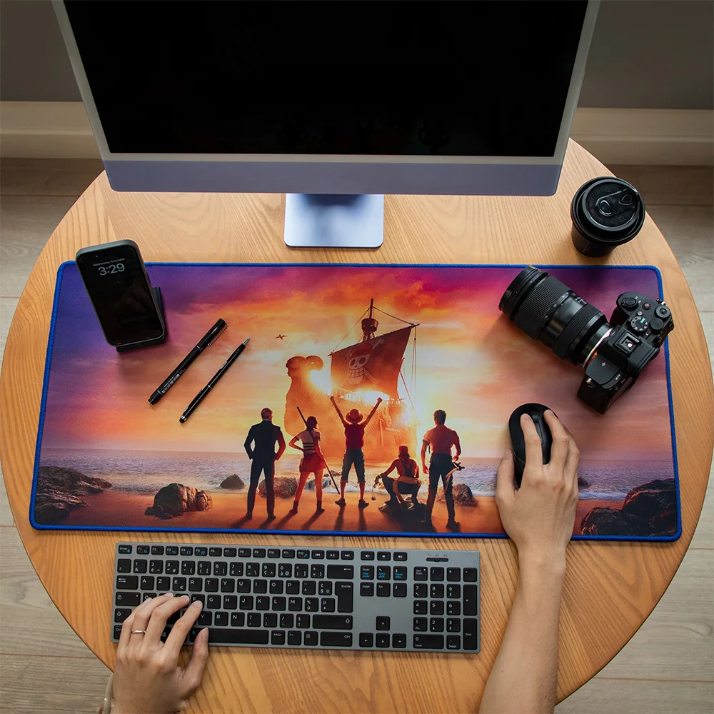 

1PC One Piece Officially Licensed Mouse Pad Luffy Zoro Nami Usopp Sanji Straw Hat Crew Premium Gaming Office Decor Set