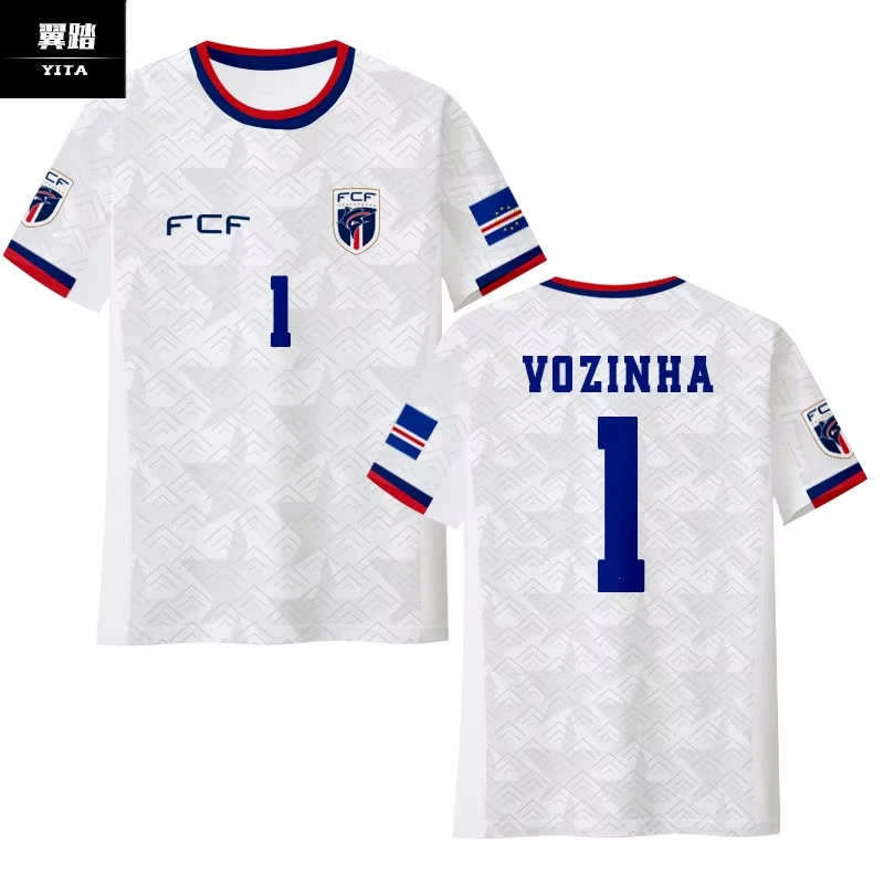 2026 Summer Portuguese Cape team jersey football clothing quick-drying T-shirt for both men and women fans, half-sleeved version