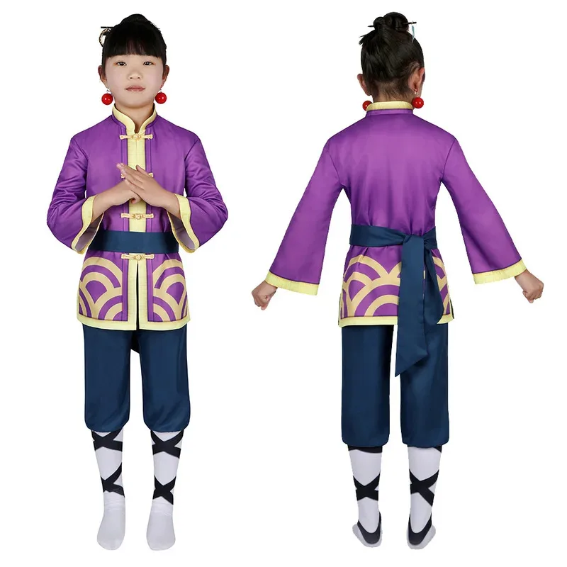 Swordsman Peach Cosplay Kids Girls Cute Cowboy Role Play Anime Game Showtime Costume Child Roleplay Fancy Dress Up Party Clothes
