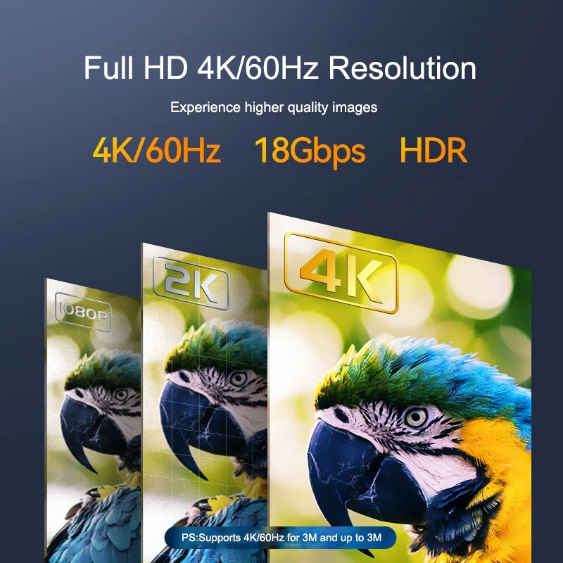 SAMZHE 90/270 Grad Winkel HDMI-Kabel 4K/60Hz HDMI-kompatibles 2.0-Kabel Video-Audio-HDMI-Kabel für RTX 3080 PS4 Xbox – Detail 4