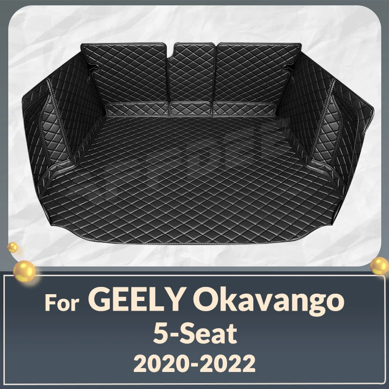 

Auto Full Coverage Trunk Mat For GEELY Okavango 5-Seat 2020-2022 21 Car Boot Cover Pad Cargo Interior Protector Accessories