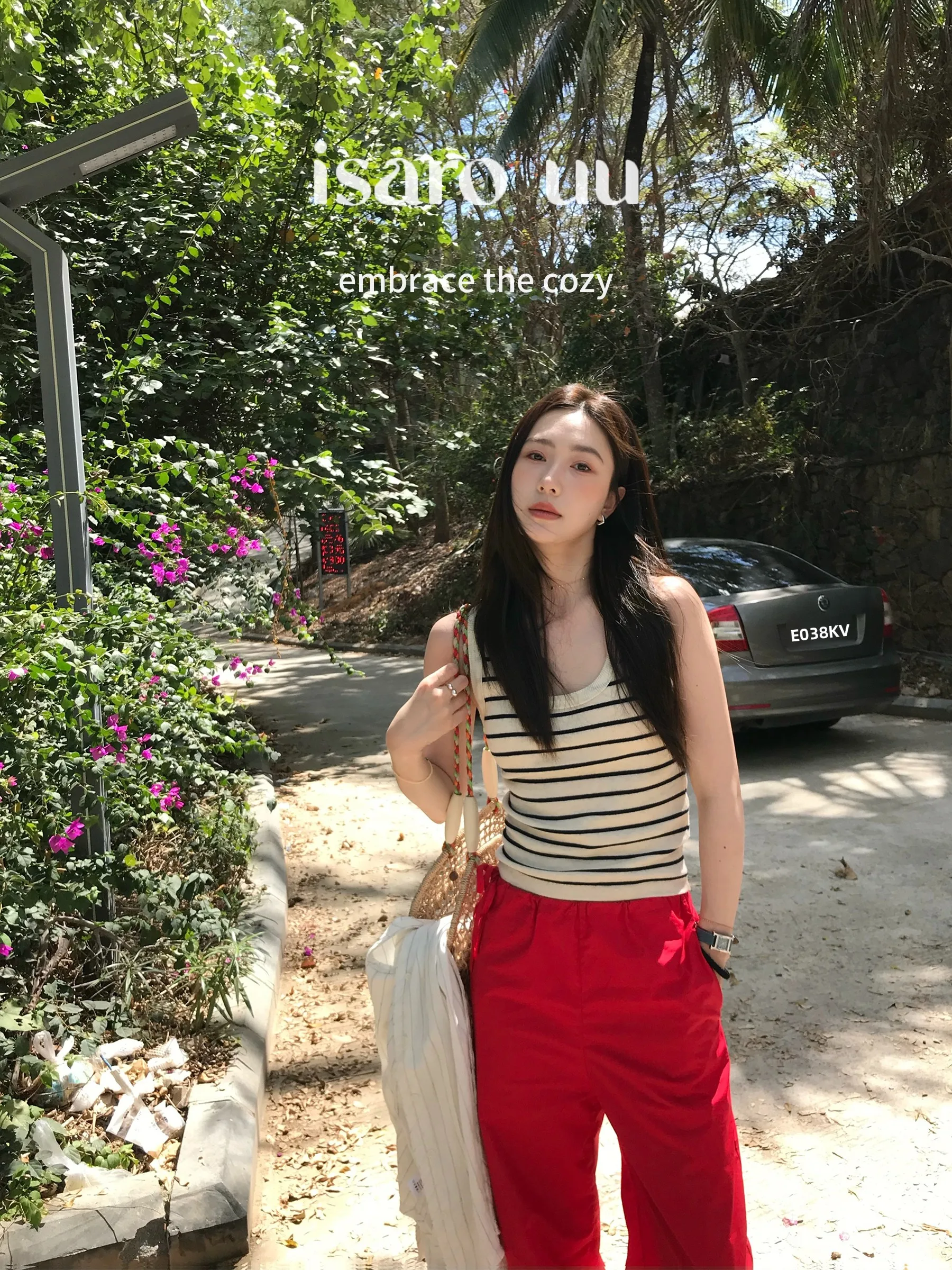 

Женский приталенный полосатый жилет Isaro Uu Private Label из лиоцелла с охлаждающим эффектом, для повседневной носки, летний, стандартной длины, пуловер